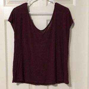 Maroon Aerie shirt